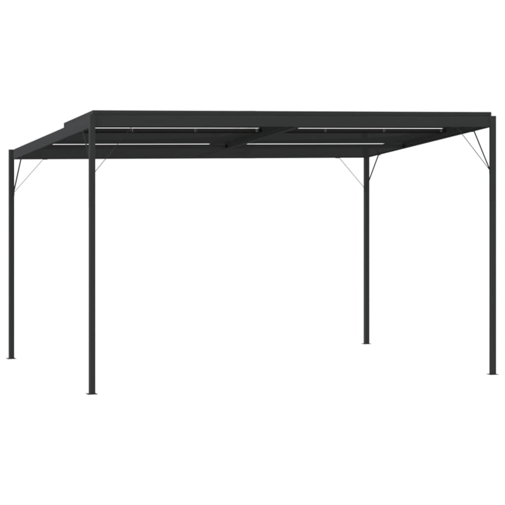 Pavilion cu acoperis, antracit, 4x3x2,5 m, aluminiu si otel — imaginea 6