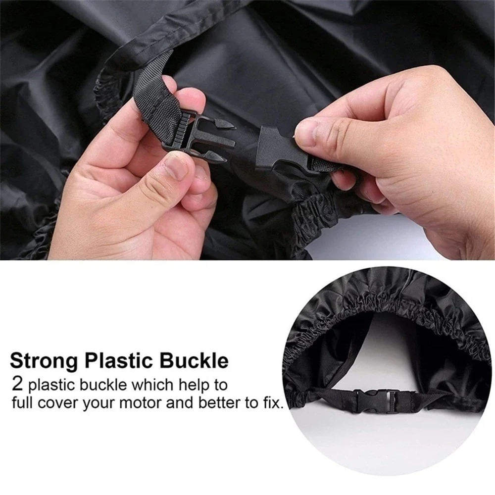 Husa Protectie Moto / Scuter marimea , impermeabila, rezistenta la praf, negru, FIXATO - imagine 6