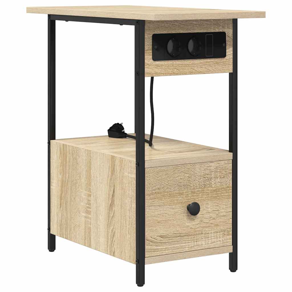 Noptiera stejar sonoma 60 x 30 x 61 cm Lemn compozit
