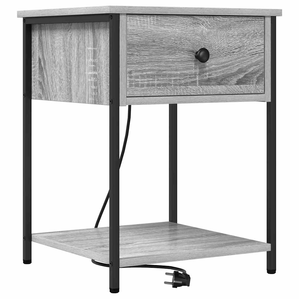 Noptiera sonoma gri 42 x 41 x 56 cm Lemn compozit