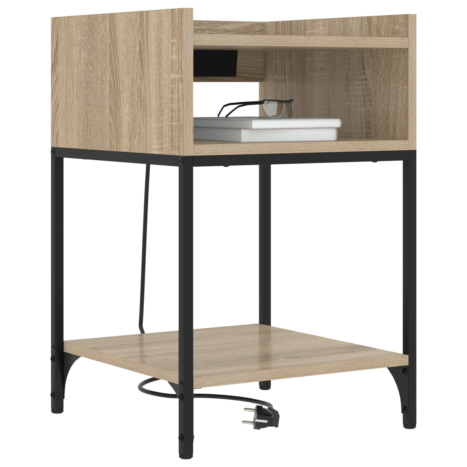Noptiera stejar sonoma 40 x 40 x 61 cm Lemn compozit — imaginea 3