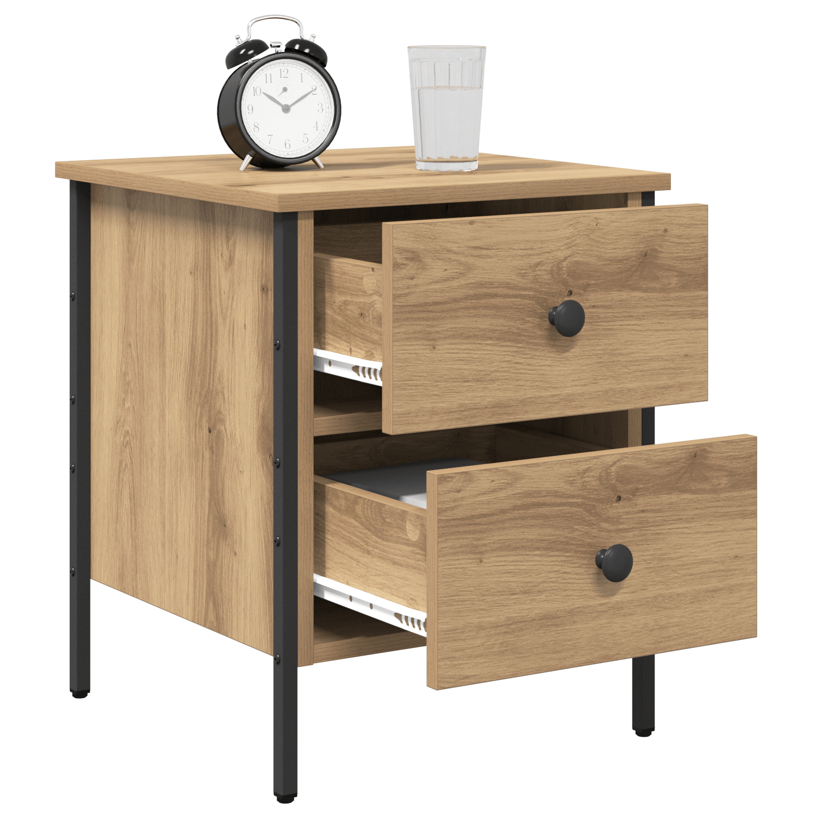 Noptiera Artisan Oak 40x42x50 cm Lemn prelucrat — imaginea 3