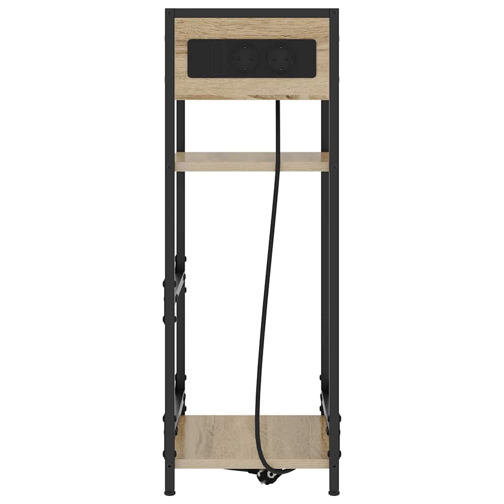 Noptiera stejar sonoma 40 x 27 x 76 cm Lemn compozit — imaginea 6