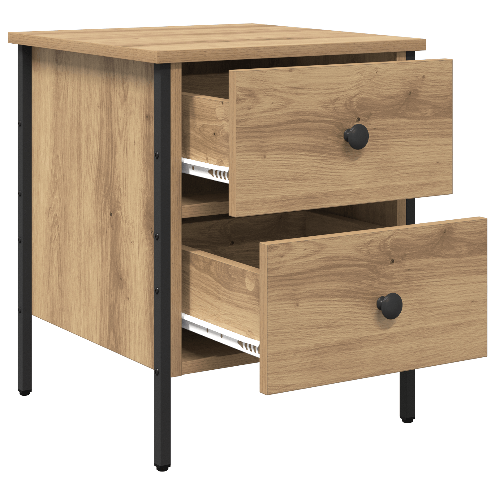 Noptiera Artisan Oak 40x42x50 cm Lemn prelucrat — imaginea 5