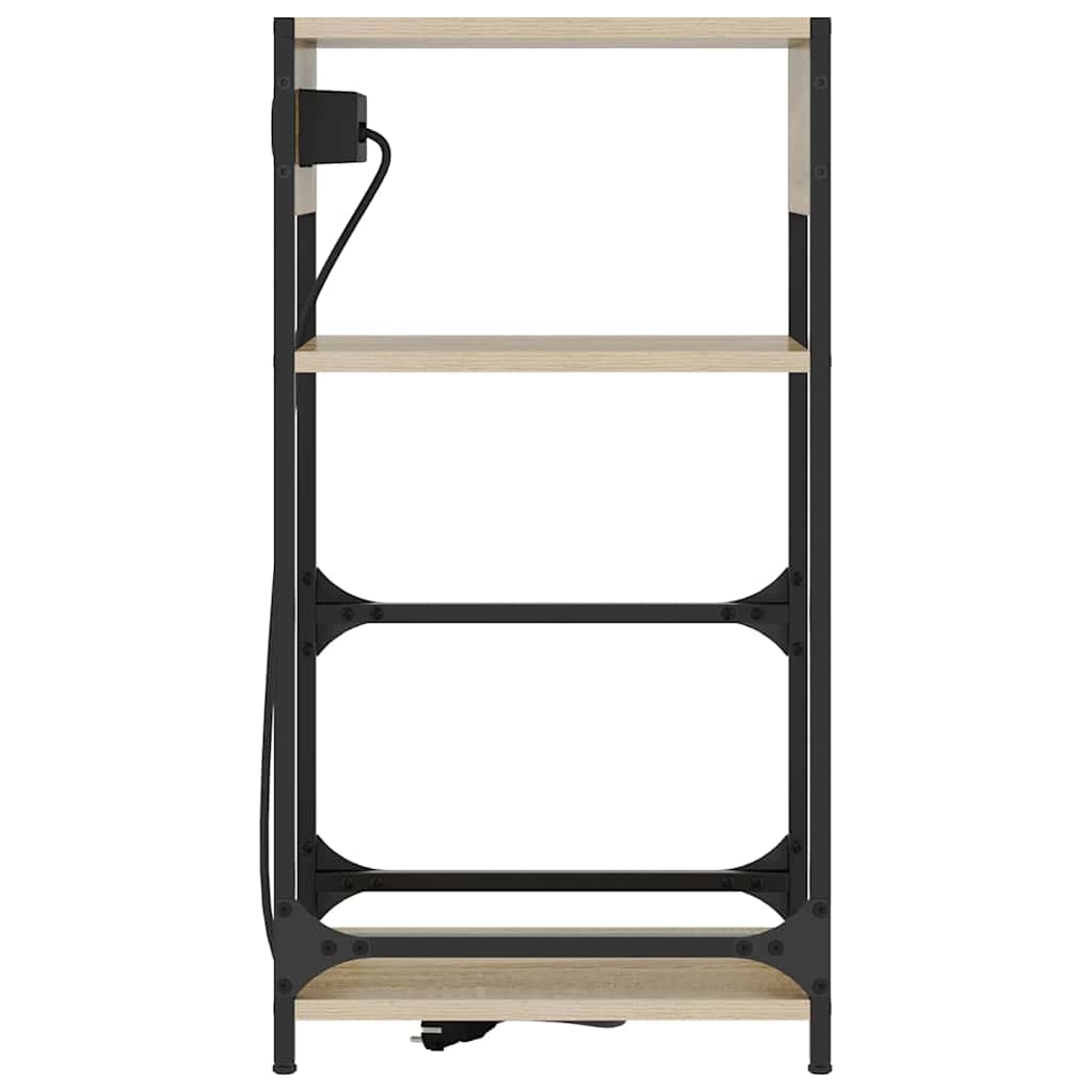 Noptiera stejar sonoma 40 x 27 x 76 cm Lemn compozit — imaginea 7