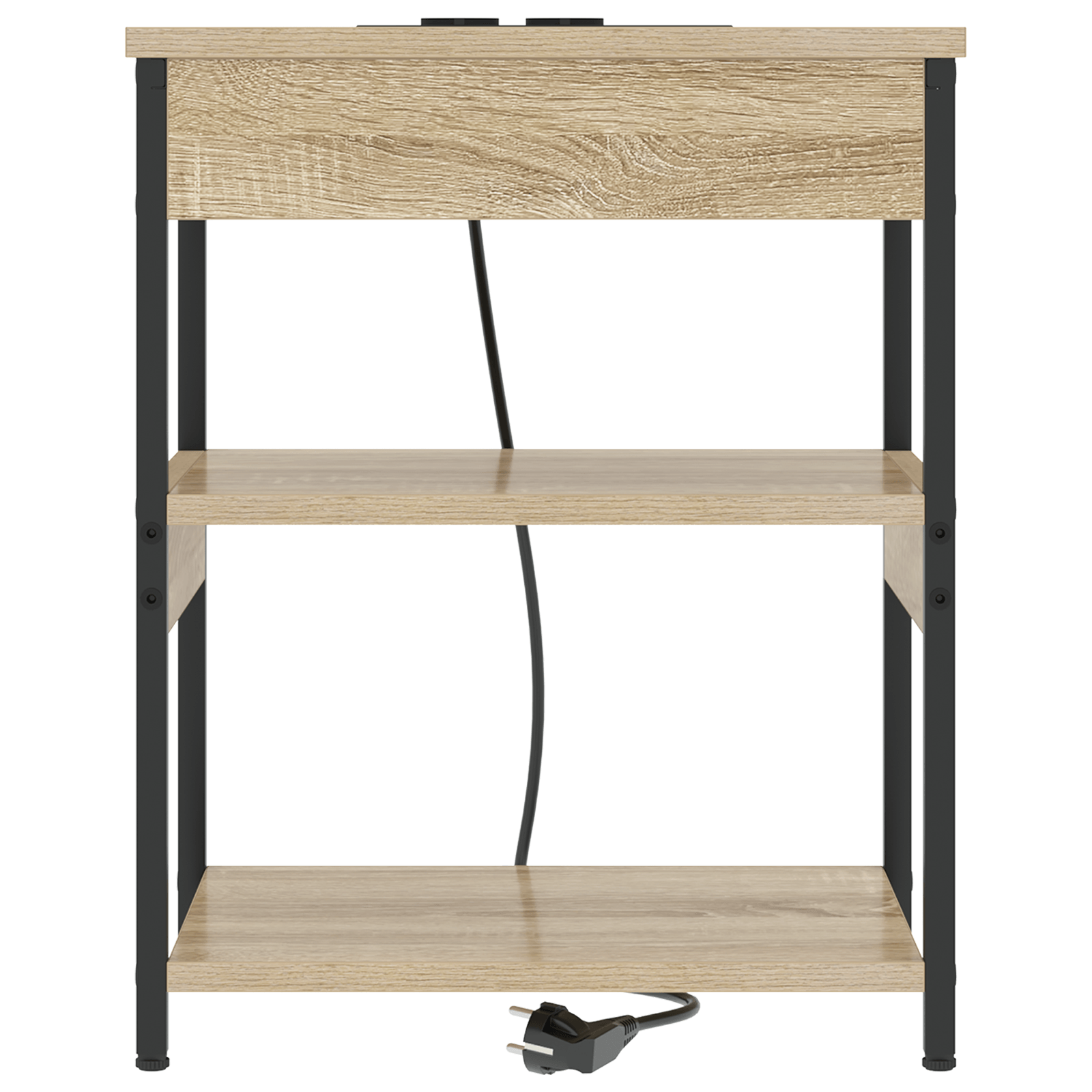 Noptiera stejar sonoma 41 x 31 x 51 cm Lemn compozit — imaginea 5