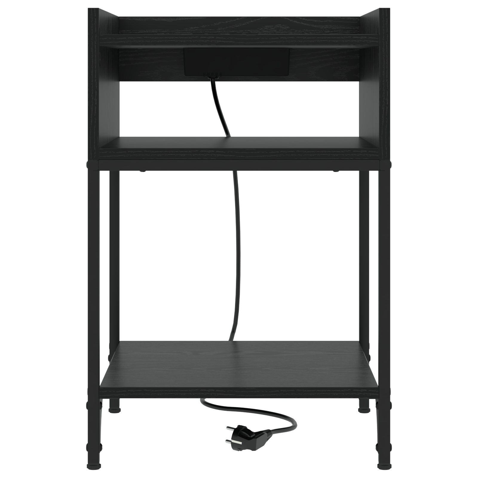 Noptiera stejar negru 40 x 40 x 61 cm Lemn compozit — imaginea 5
