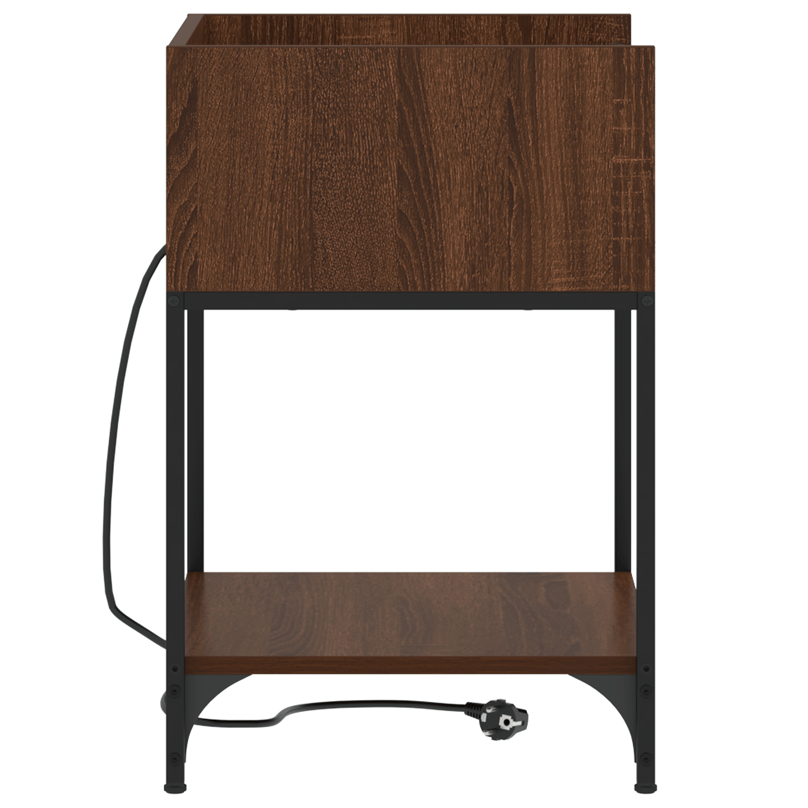 Noptiera stejar brun 40 x 40 x 61 cm Lemn compozit — imaginea 6