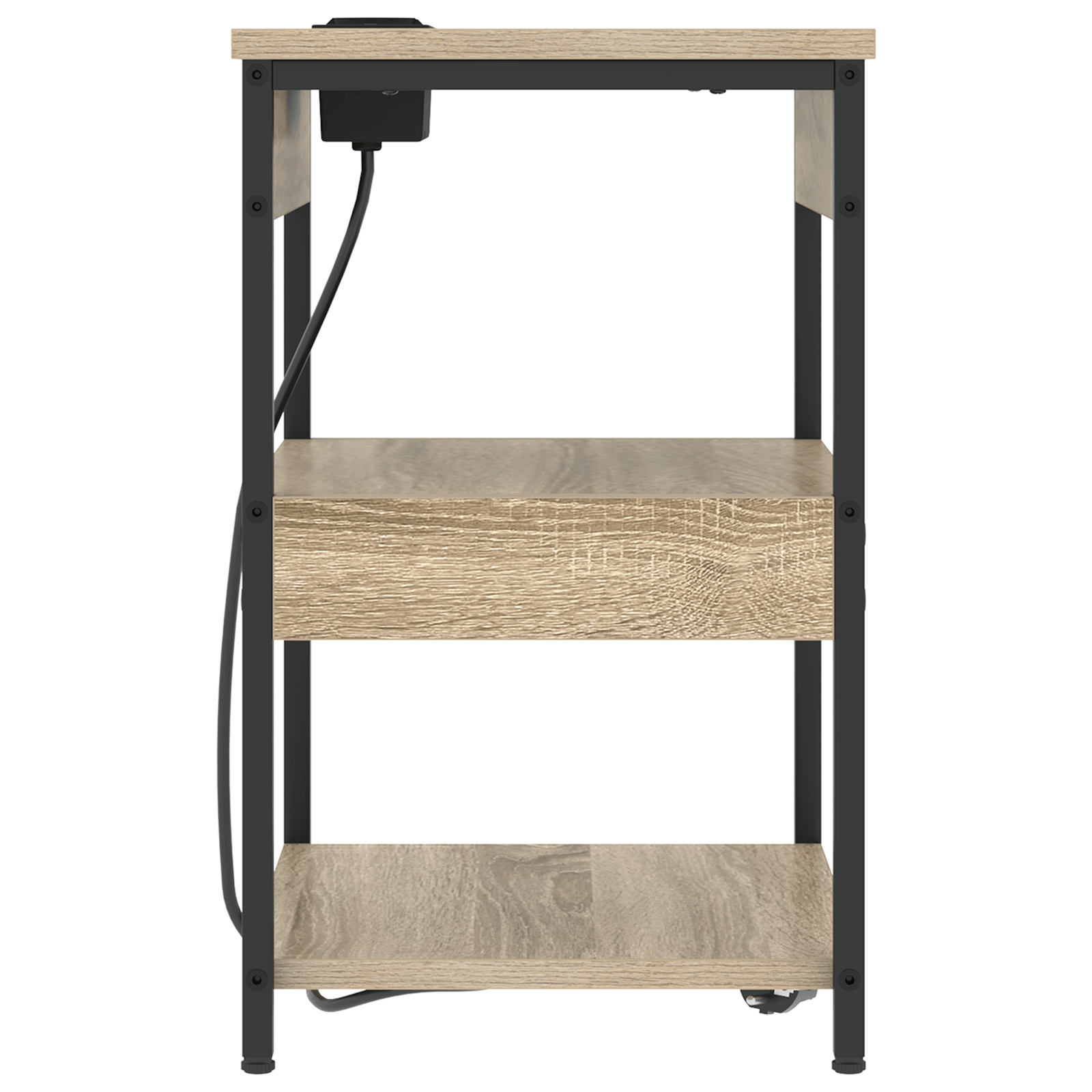 Noptiera stejar sonoma 41 x 31 x 51 cm Lemn compozit — imaginea 6