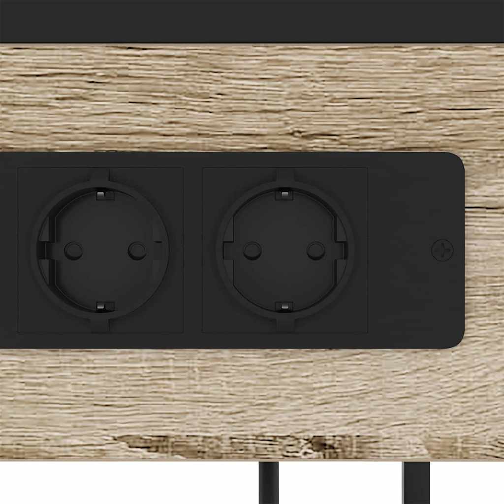 Noptiera stejar sonoma 40 x 27 x 76 cm Lemn compozit — imaginea 9