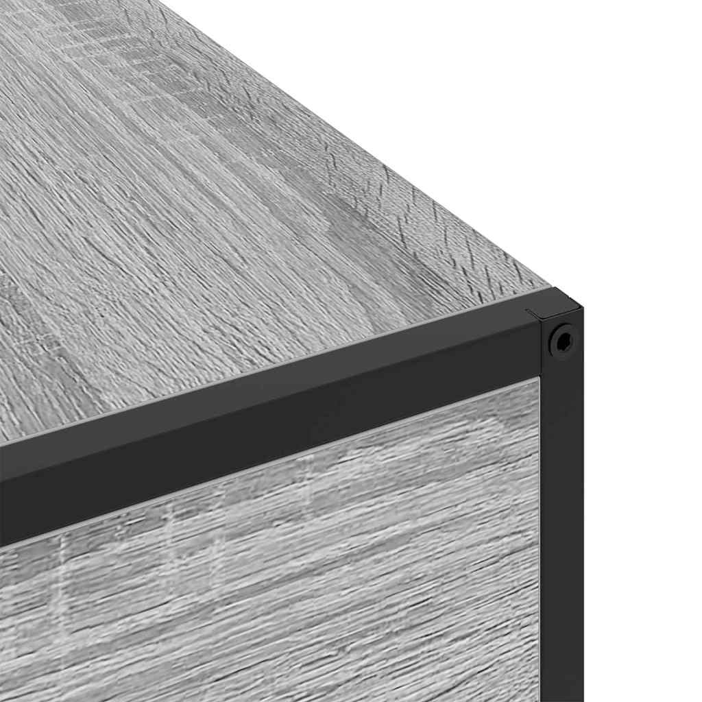 Noptiera sonoma gri 40 x 27 x 76 cm Lemn compozit — imaginea 10