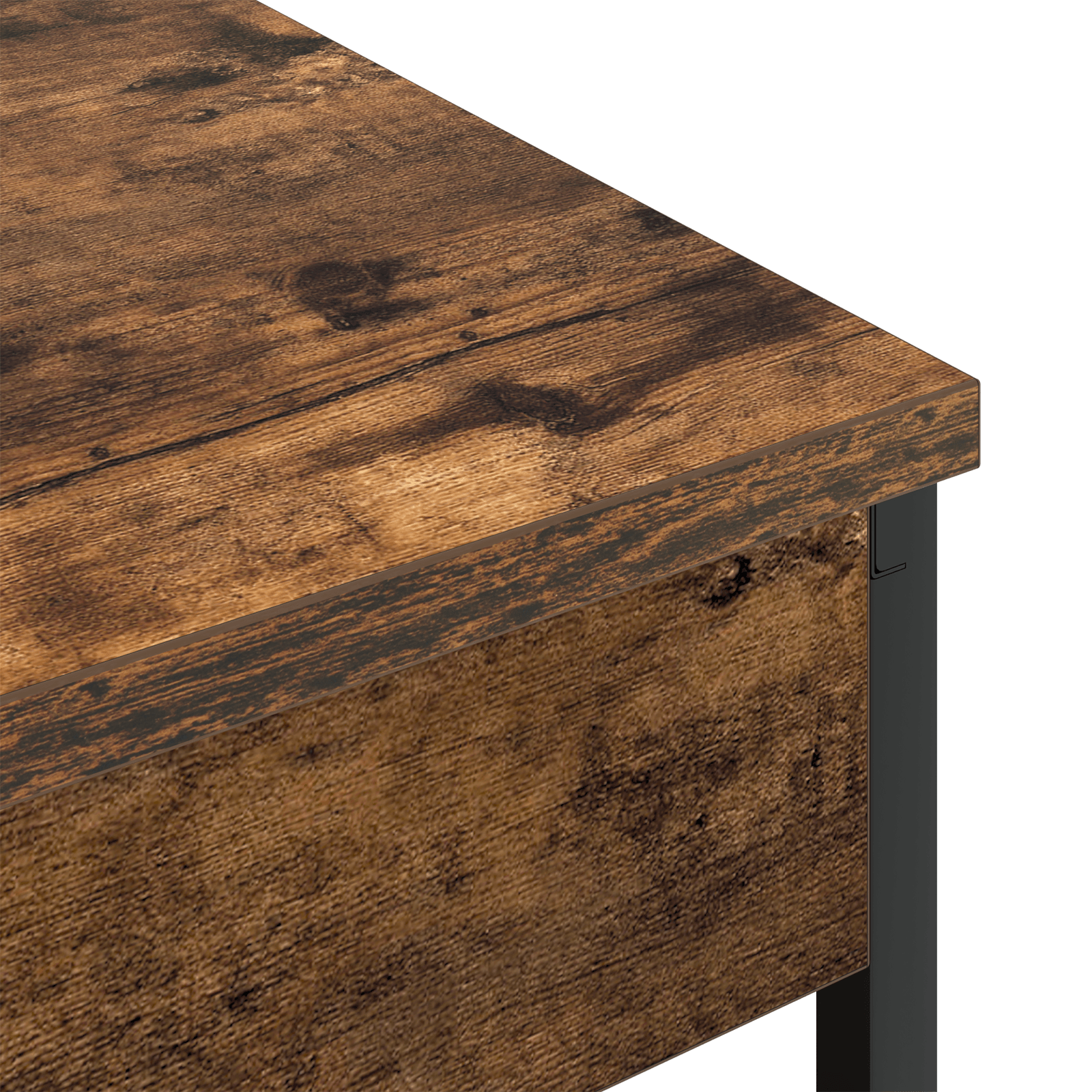 Noptiera stejar afumat 41 x 31 x 51 cm Lemn compozit — imaginea 9