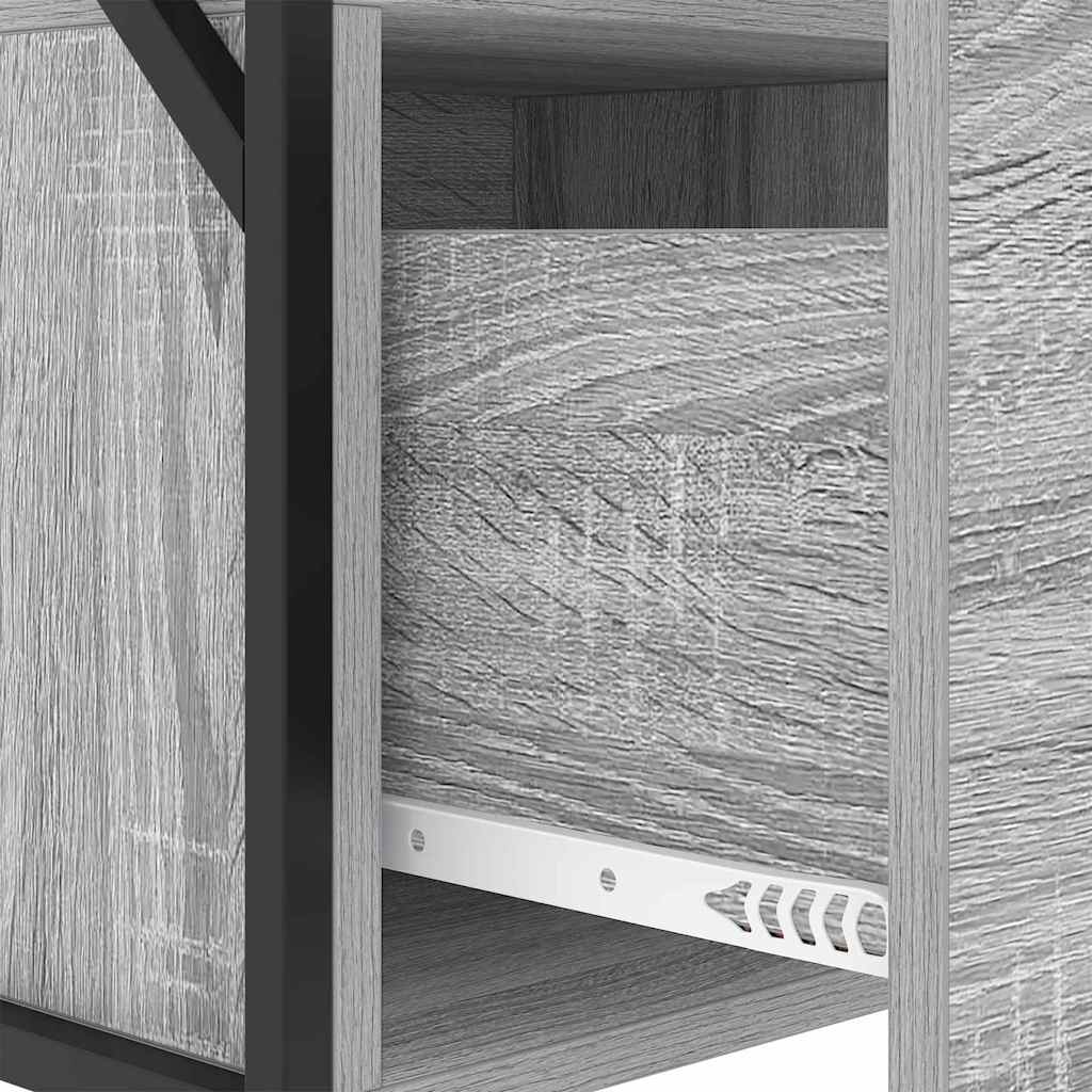 Noptiera sonoma gri 40 x 31 x 60 cm Lemn compozit — imaginea 10