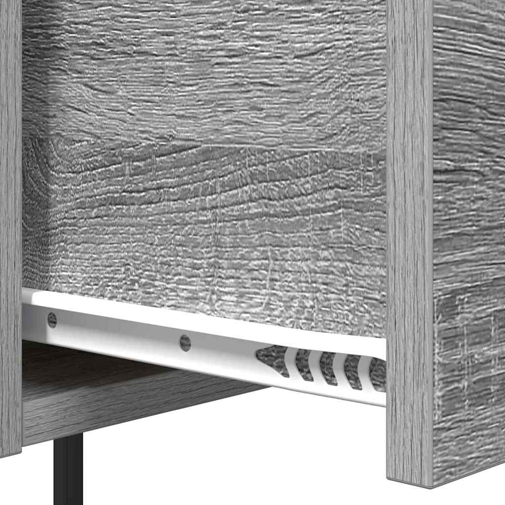 Noptiera sonoma gri 42 x 41 x 56 cm Lemn compozit — imaginea 10