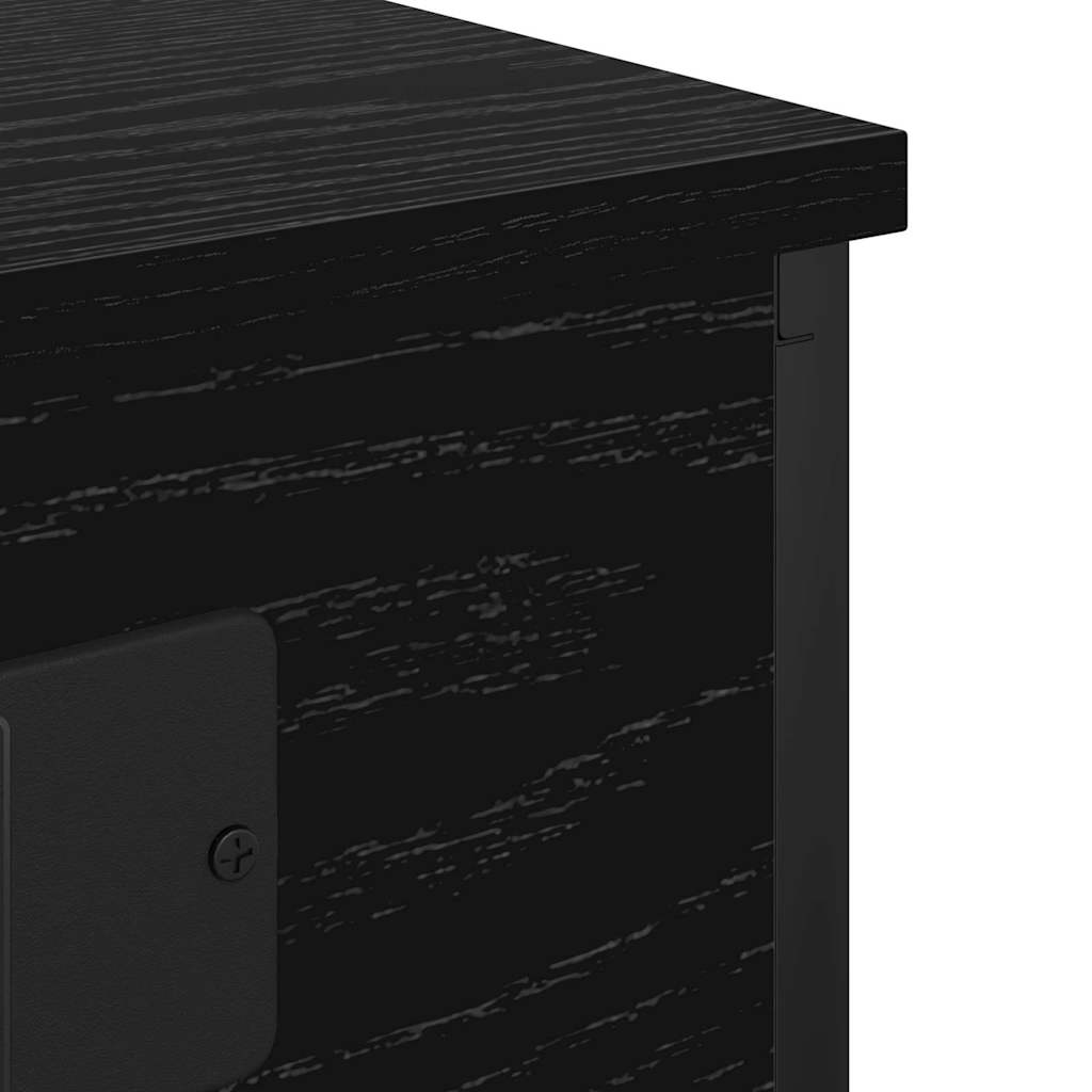 Noptiera cu sertar 2 pcs stejar negru 41 x 31 x 51 cm — imaginea 10