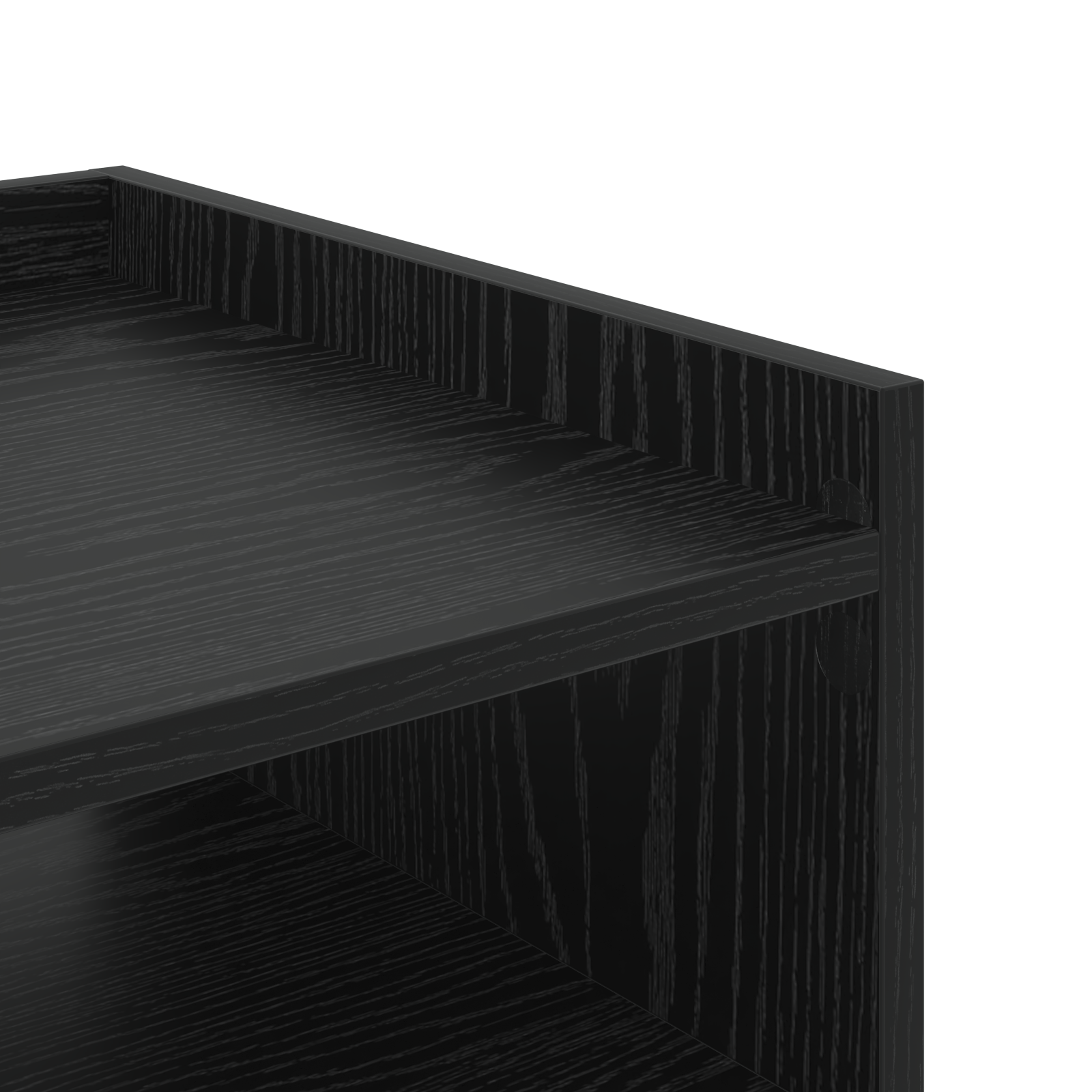 Noptiera stejar negru 40 x 40 x 61 cm Lemn compozit — imaginea 9