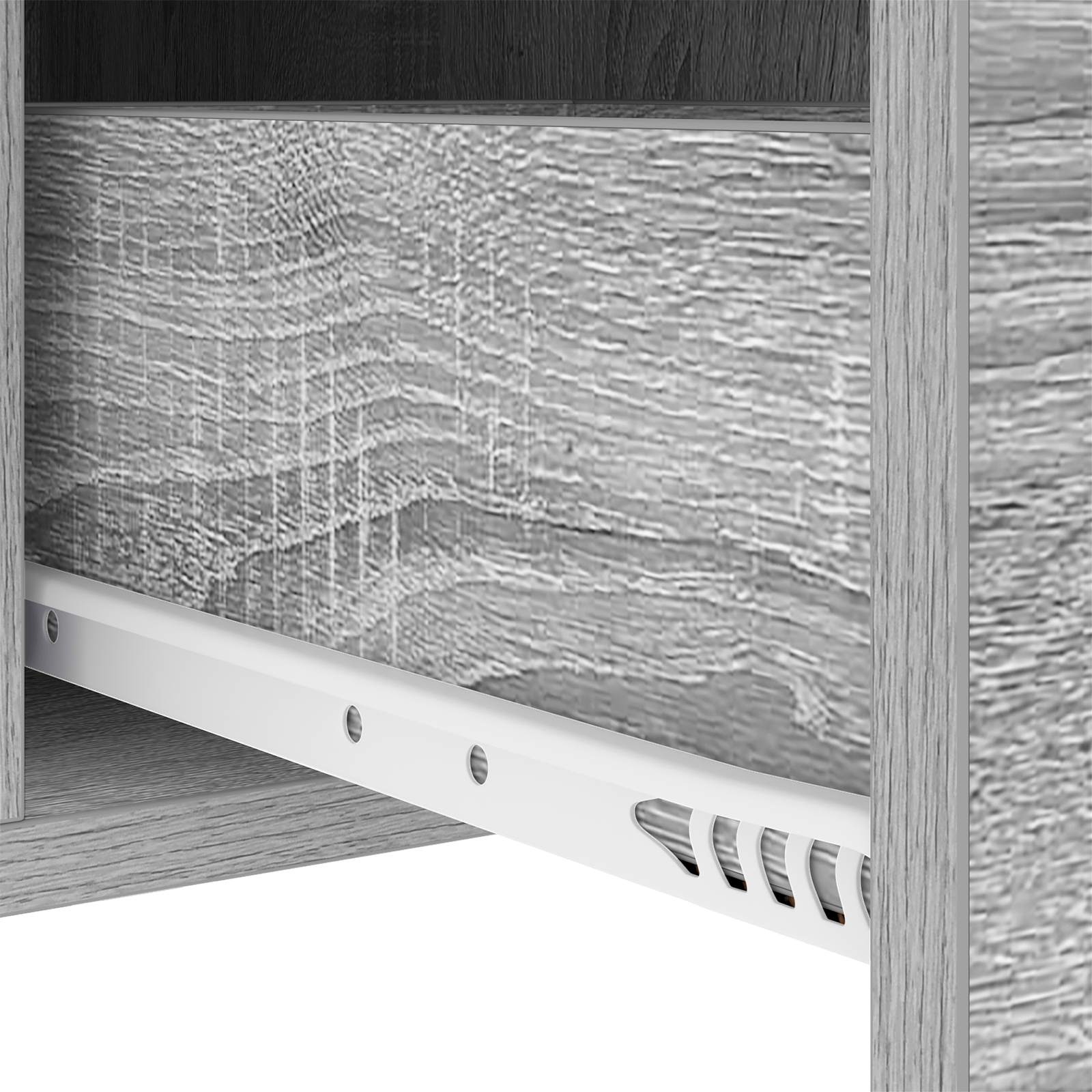 Noptiera sonoma gri 30 x 48 x 61 cm Lemn compozit — imaginea 10