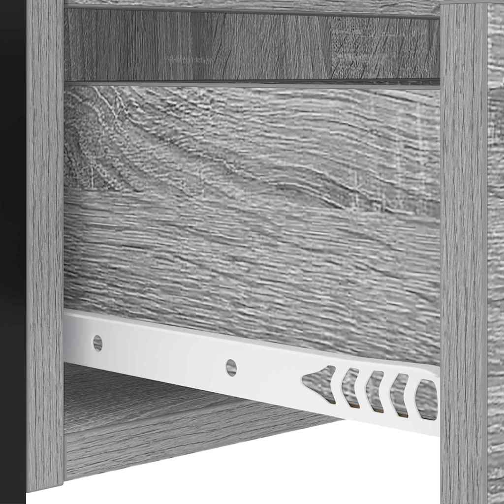 Noptiera 2 pcs sonoma gri 40 x 31 x 60 cm Lemn compozit — imaginea 11