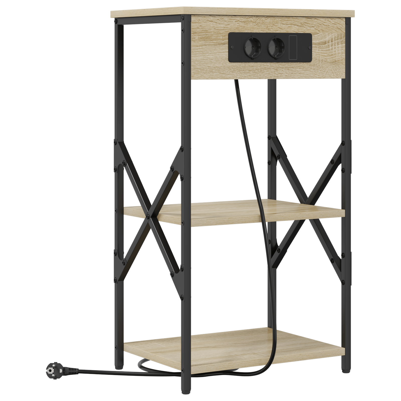 Noptiera stejar sonoma 41 x 31 x 76 cm Lemn compozit