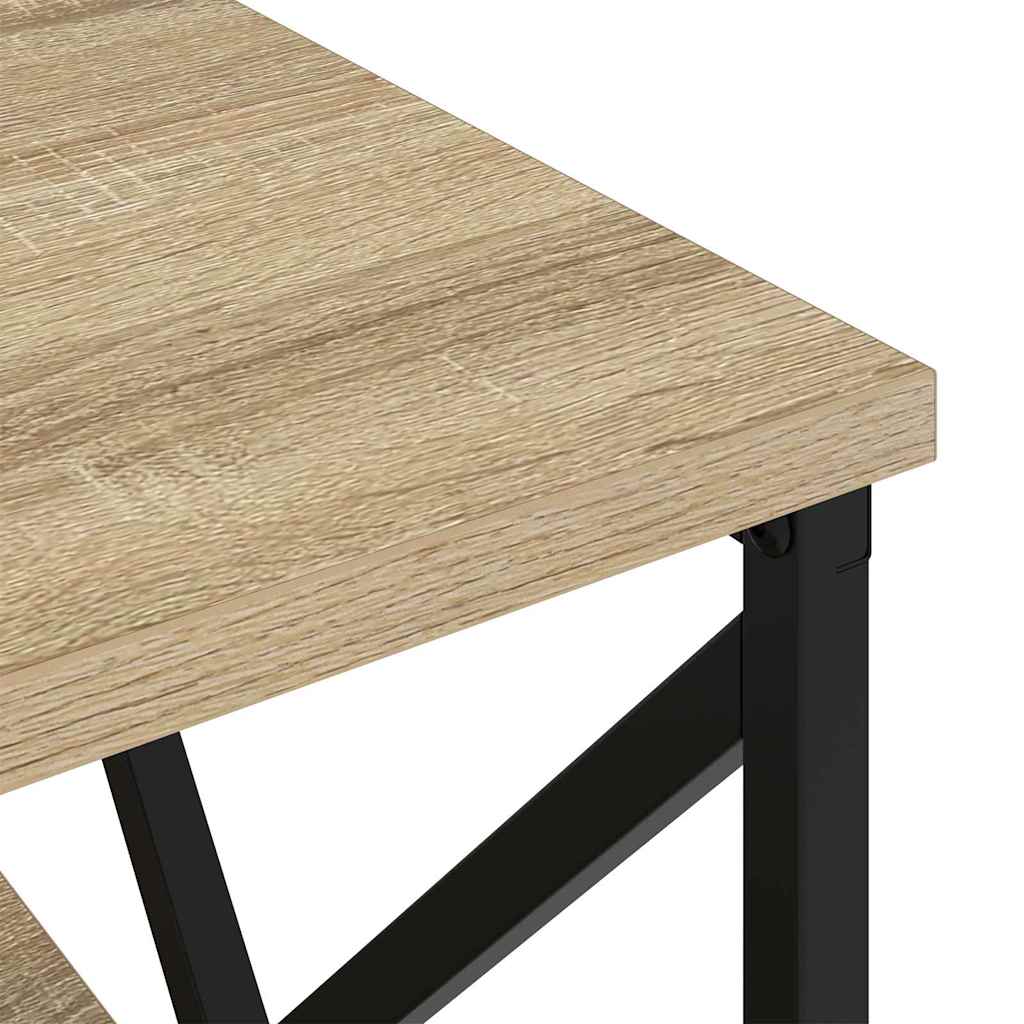 Noptiera 2 pcs stejar sonoma 41.5 x 40.5 x 55 cm — imaginea 11