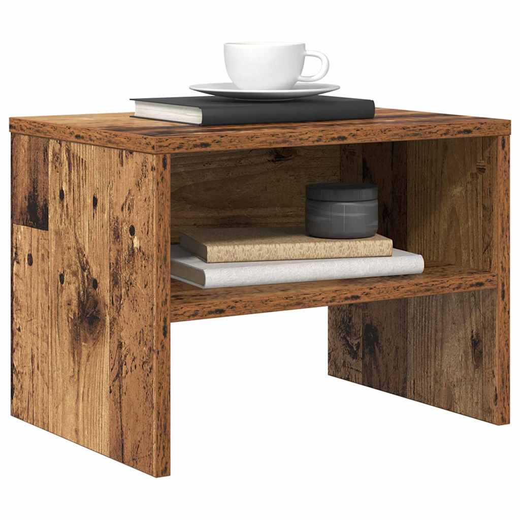 Noptiera Lemn vechi 40 x 30 x 30 cm Lemn compozit — imaginea 3
