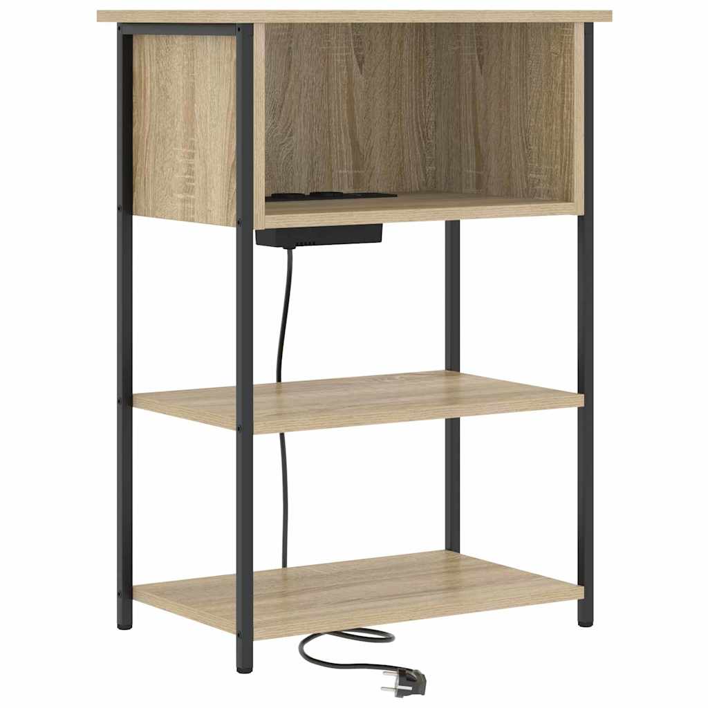 Noptiera stejar sonoma 55 x 31 x 76 cm Lemn compozit