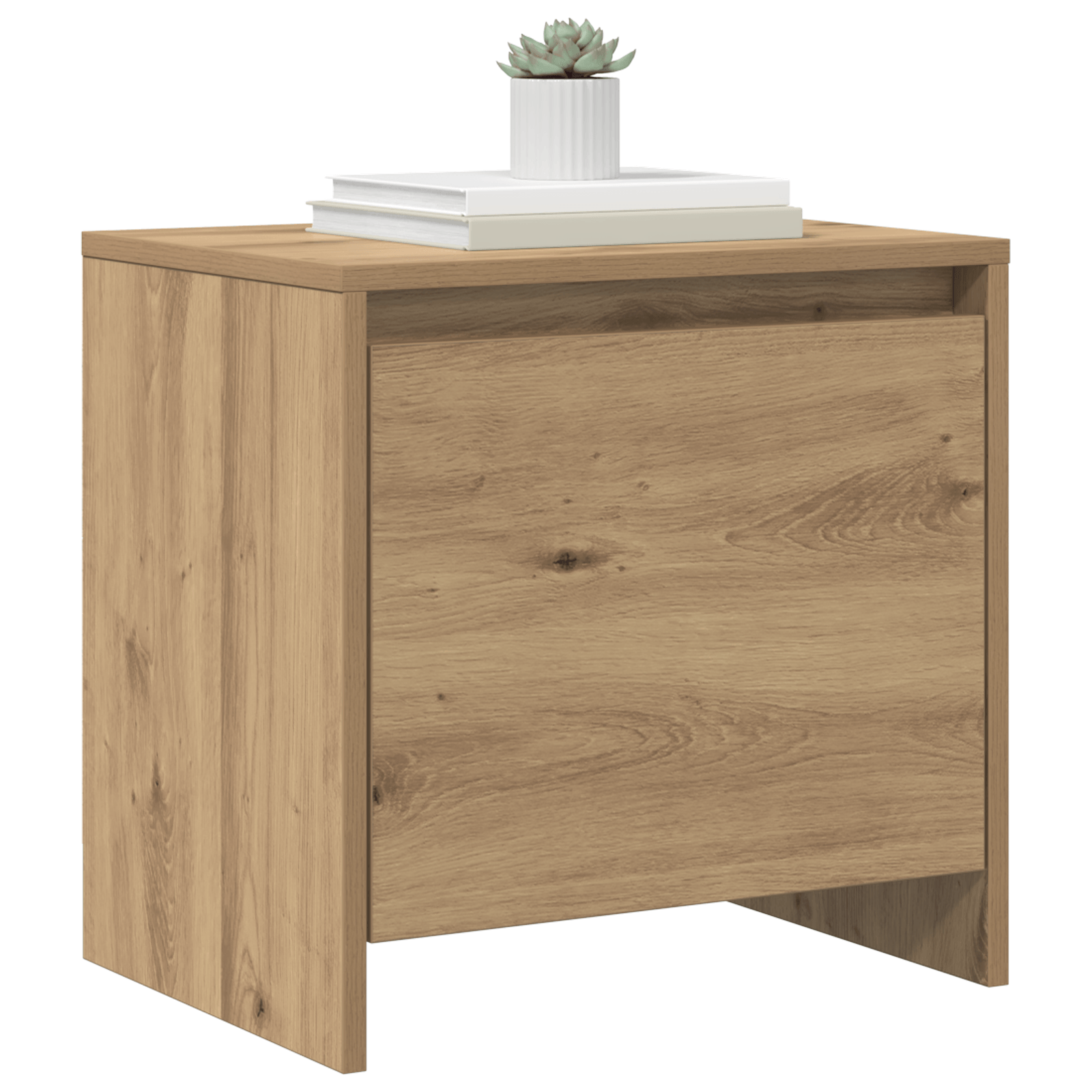 Noptiera stejar artizanal 45 x 34 x 44.5 cm — imaginea 3