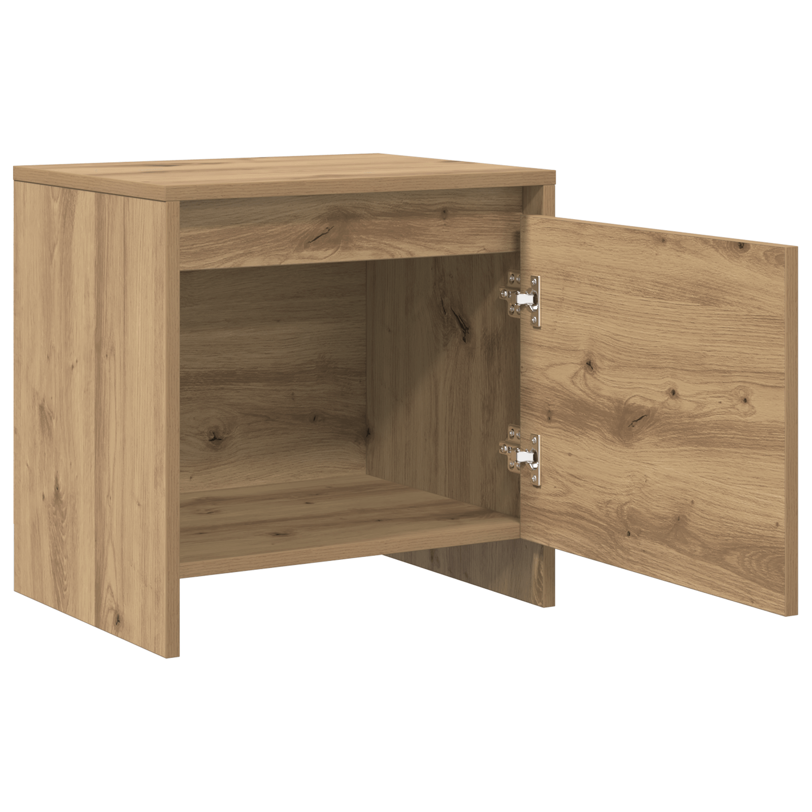 Noptiera stejar artizanal 45 x 34 x 44.5 cm — imaginea 5