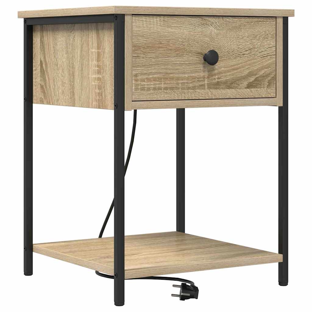 Noptiera stejar sonoma 42 x 41 x 56 cm Lemn compozit