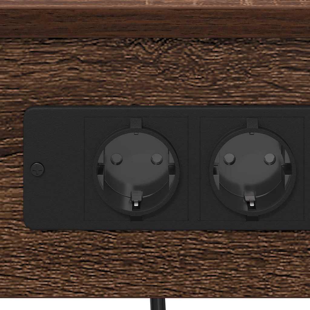 Noptiera 2 pcs stejar brun 41 x 31 x 51 cm Lemn compozit — imaginea 9