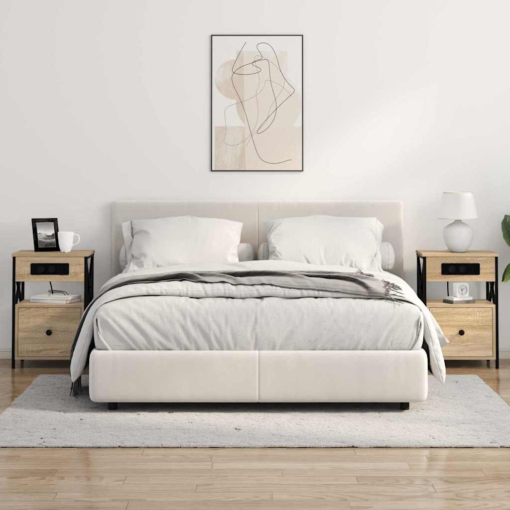 Noptiera stejar sonoma 40 x 31 x 60 cm Lemn compozit — imaginea 4