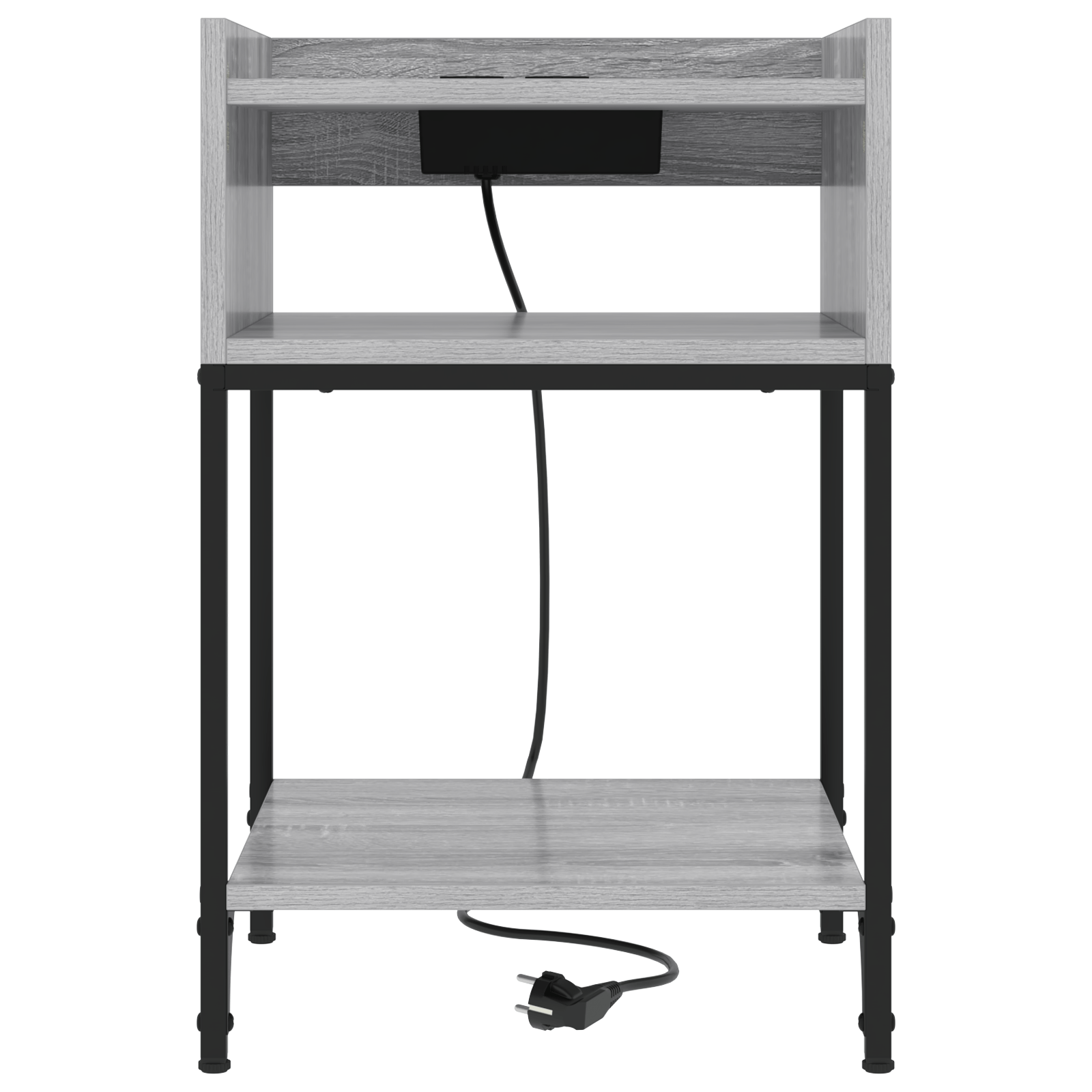 Noptiera sonoma gri 40 x 40 x 61 cm Lemn compozit — imaginea 5