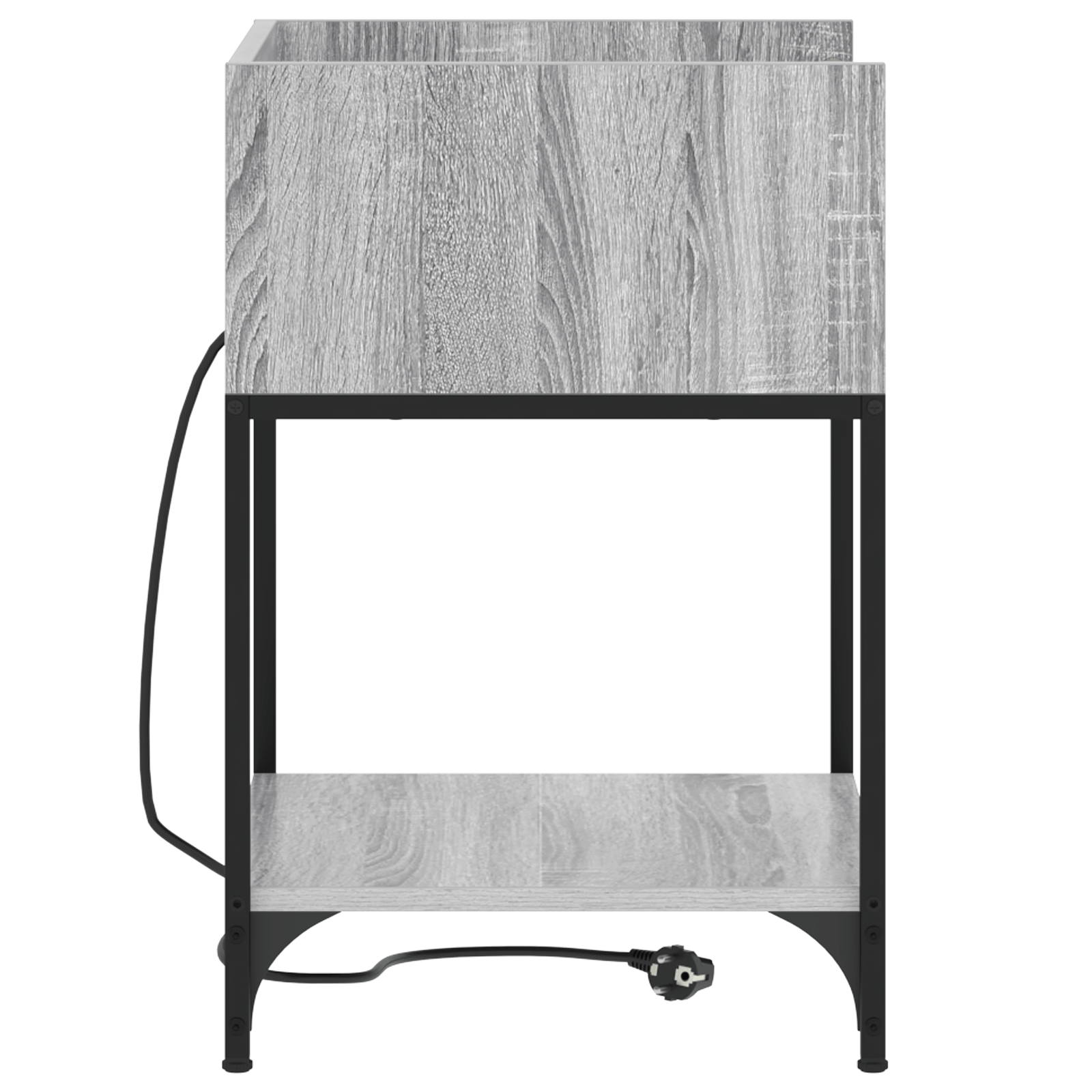Noptiera sonoma gri 40 x 40 x 61 cm Lemn compozit — imaginea 6
