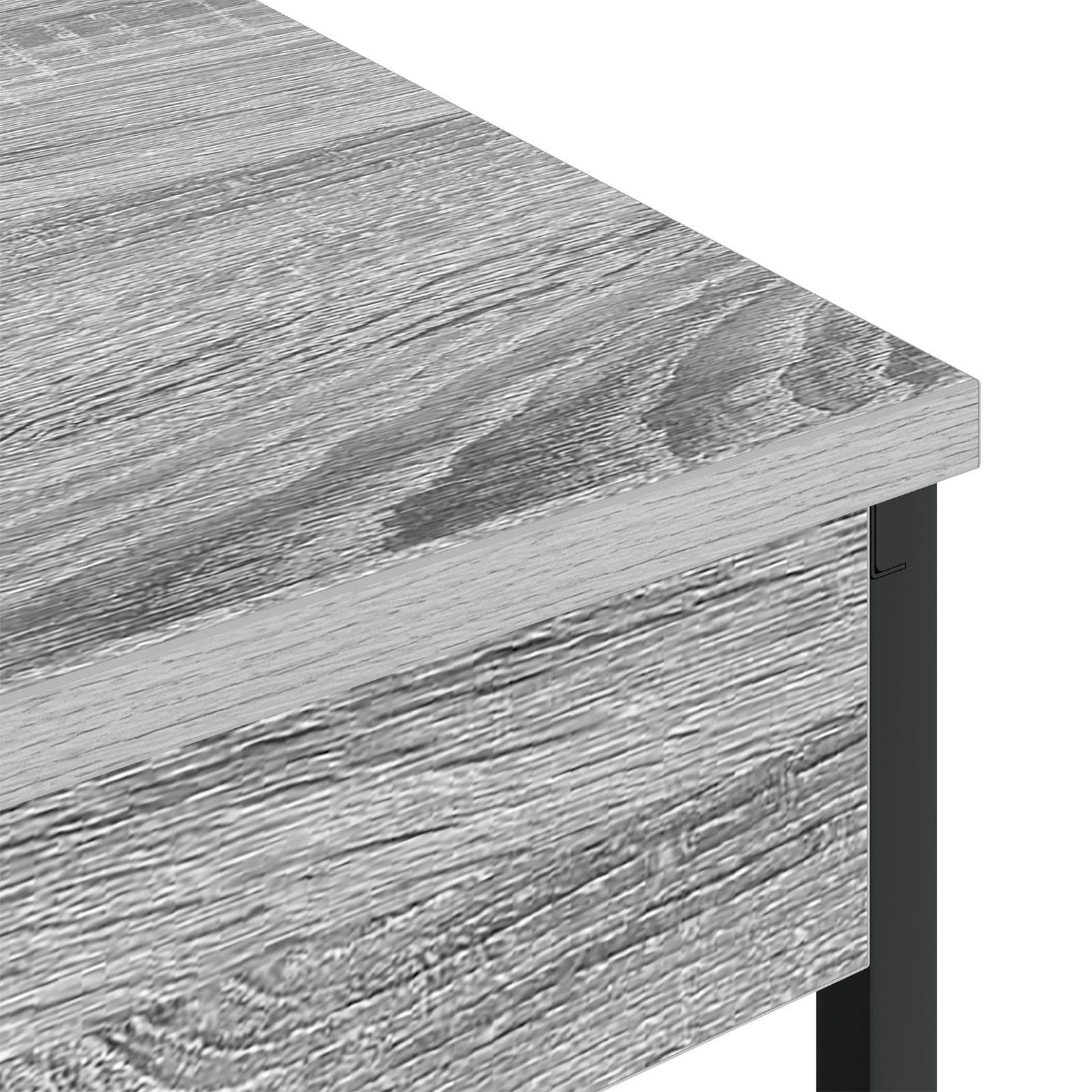 Noptiera sonoma gri 41 x 31 x 51 cm Lemn compozit — imaginea 9