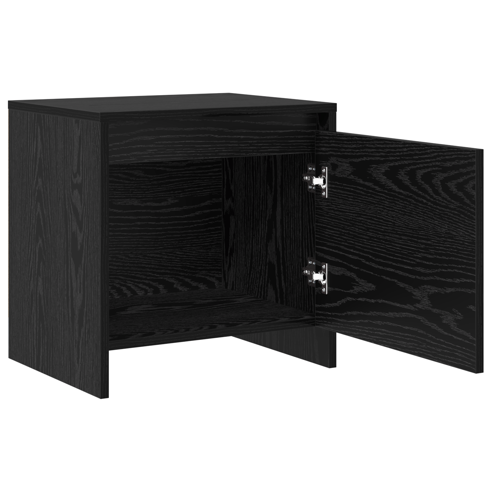 Noptiera stejar negru 45 x 34 x 44.5 cm Lemn compozit — imaginea 5