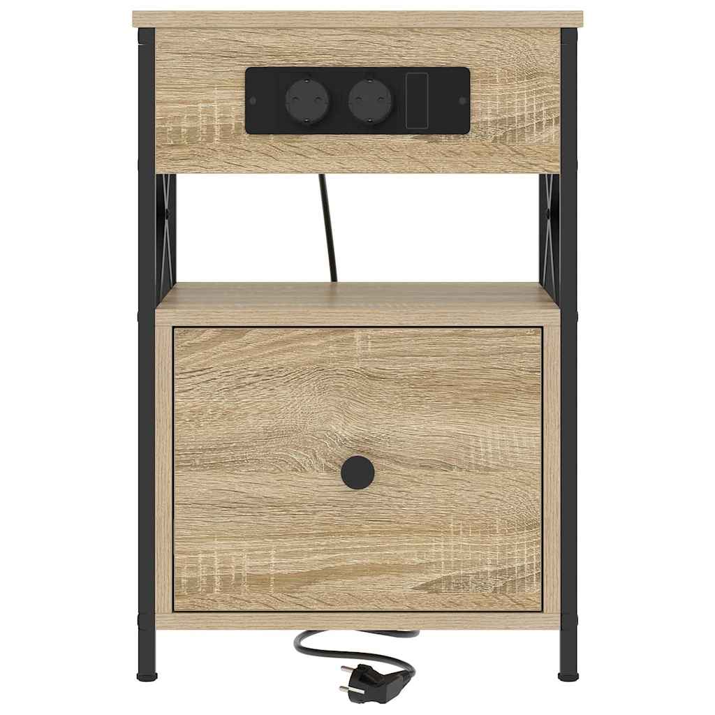 Noptiera stejar sonoma 40 x 31 x 60 cm Lemn compozit — imaginea 6