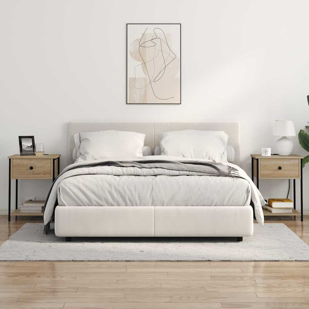 Noptiera stejar sonoma 42 x 41 x 56 cm Lemn compozit — imaginea 4