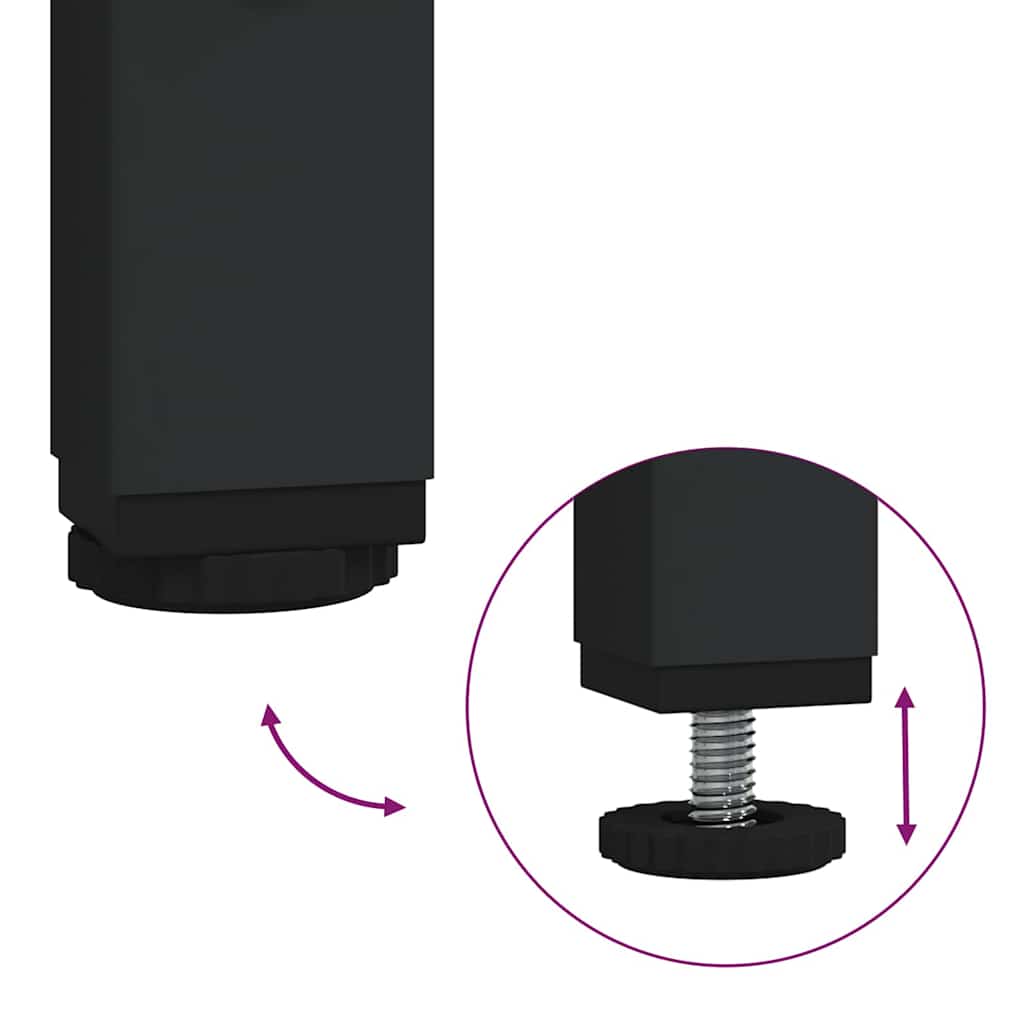 Noptiera stejar brun 40 x 27 x 76 cm Lemn compozit — imaginea 12