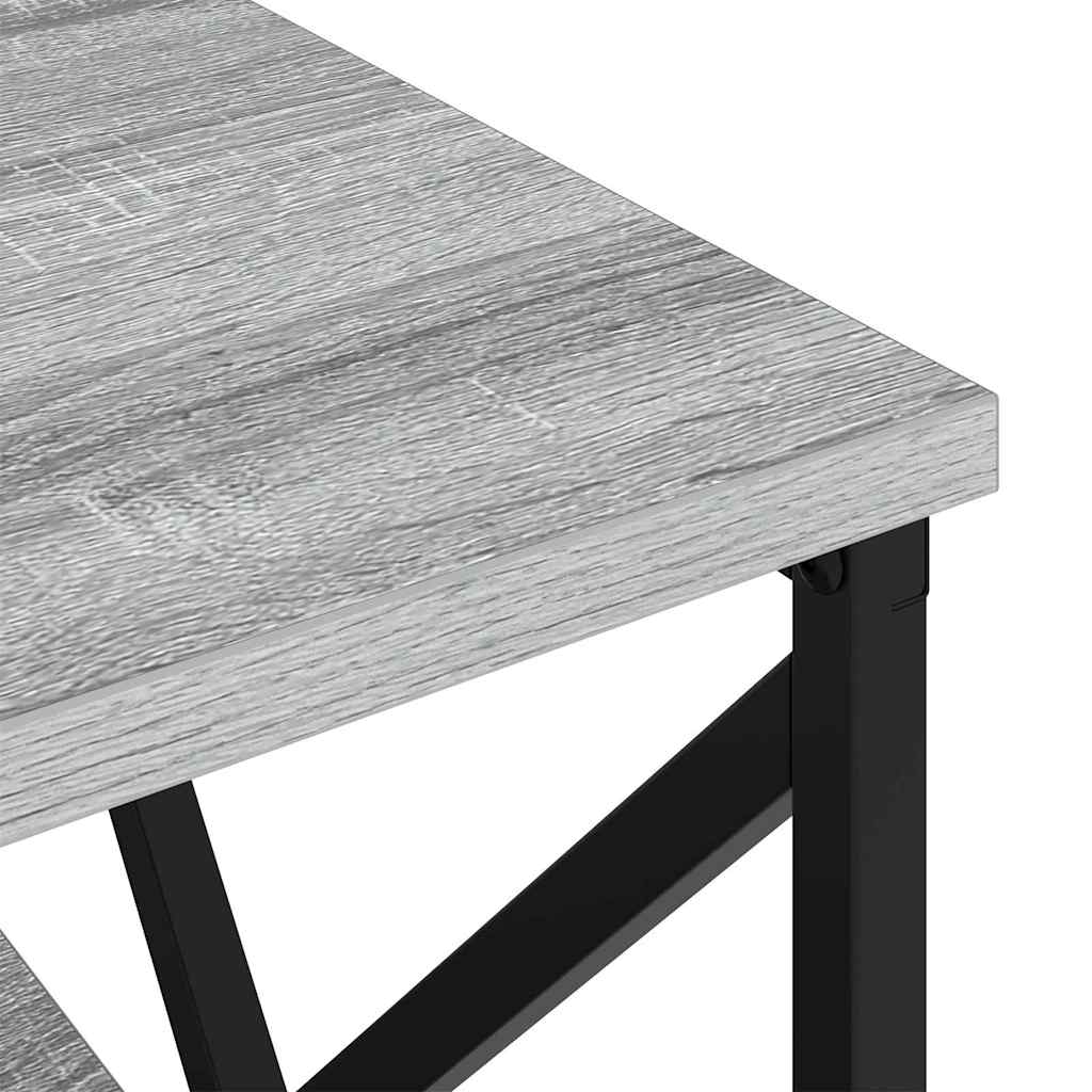 Noptiera cu sertar 2 pcs sonoma gri 41.5 x 40.5 x 55 cm — imaginea 11