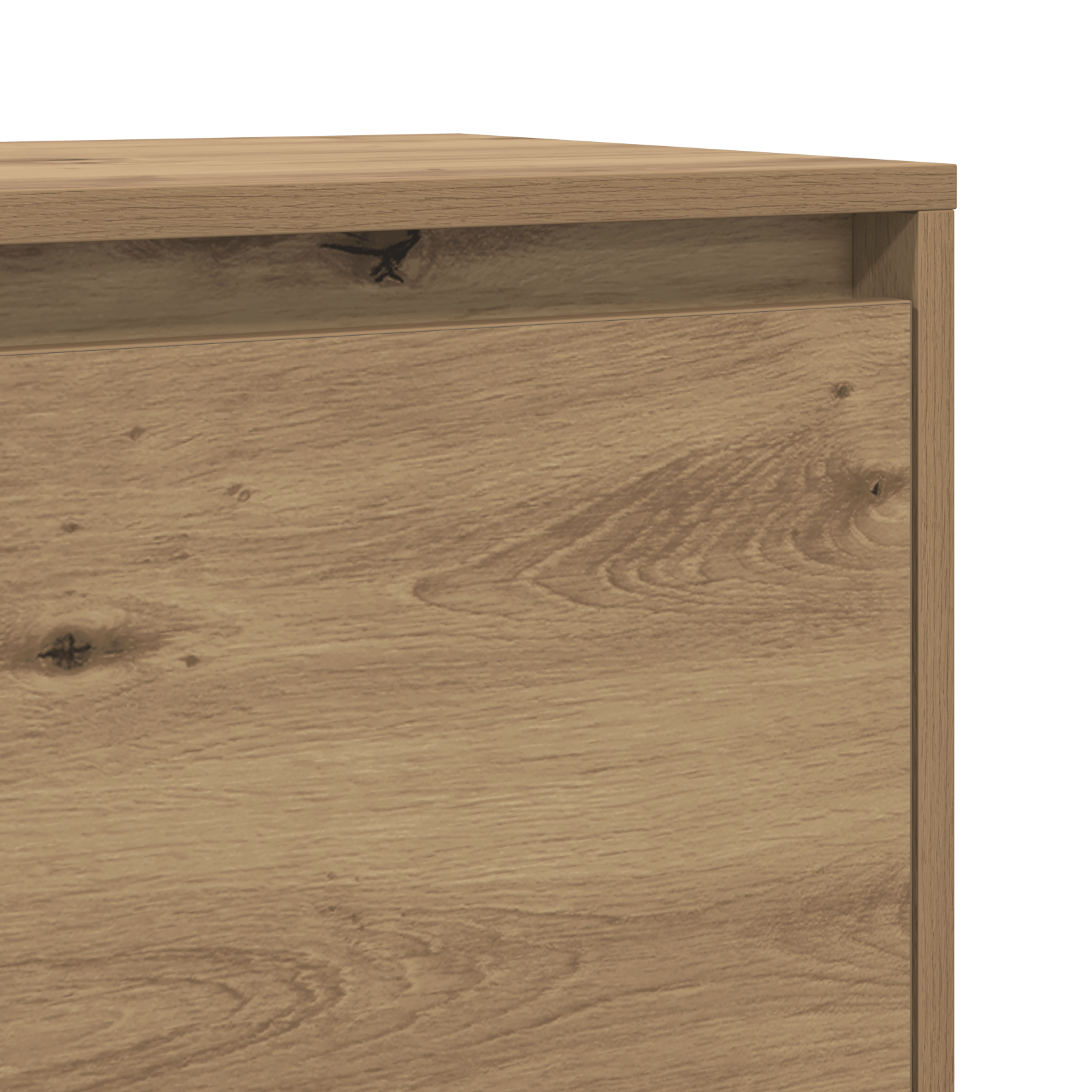 Noptiera stejar artizanal 45 x 34 x 44.5 cm — imaginea 9