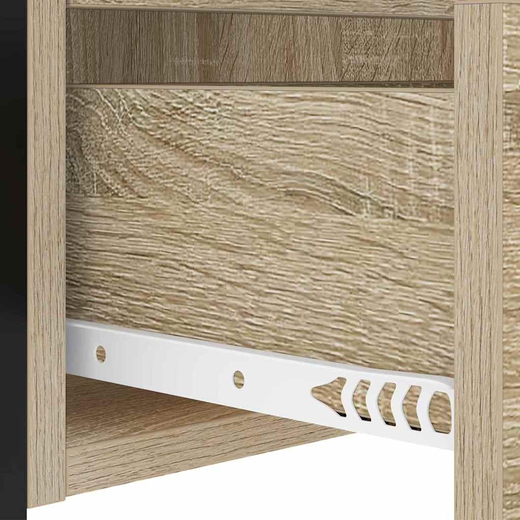 Noptiera cu sertar 2 pcs stejar sonoma 40 x 31 x 60 cm — imaginea 11