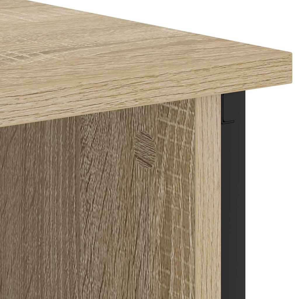 Noptiera 2 pcs stejar sonoma 38 x 31 x 61 cm — imaginea 10