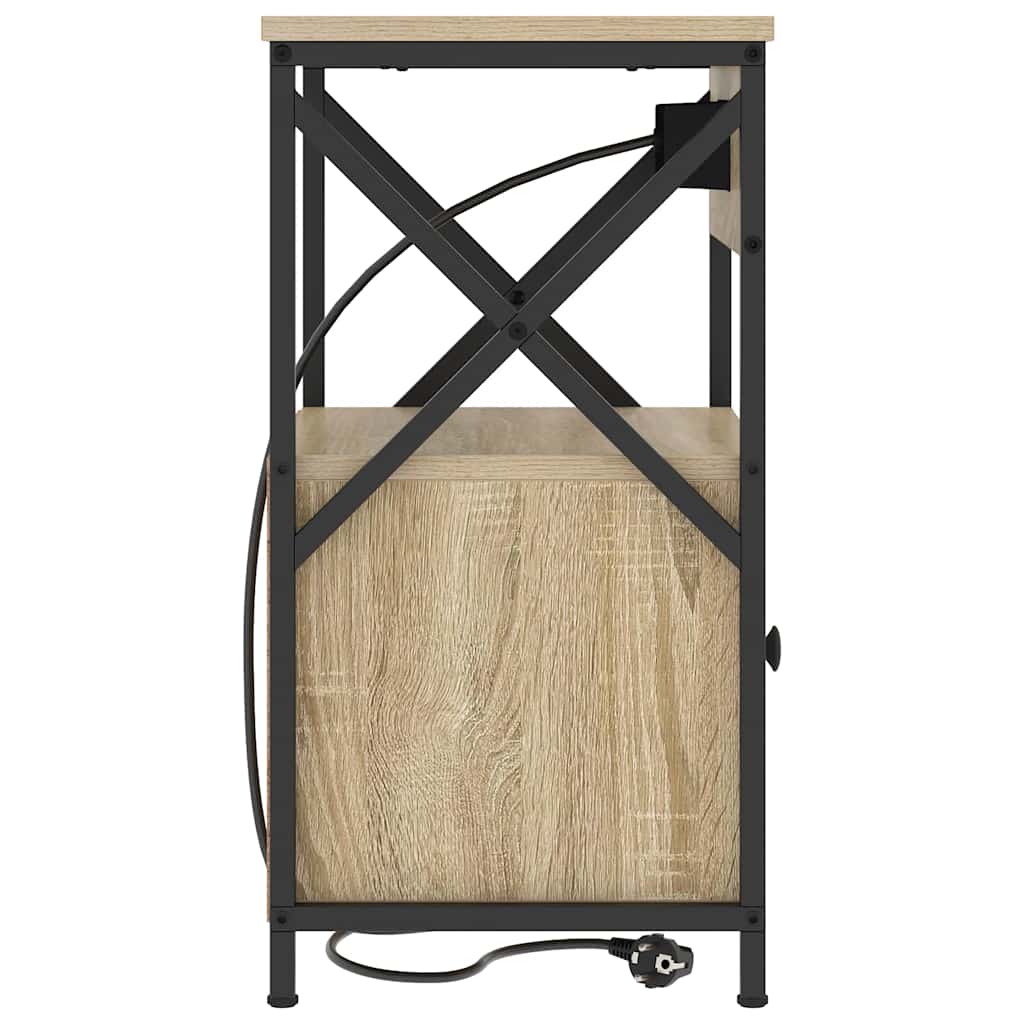Noptiera stejar sonoma 40 x 31 x 60 cm Lemn compozit — imaginea 7