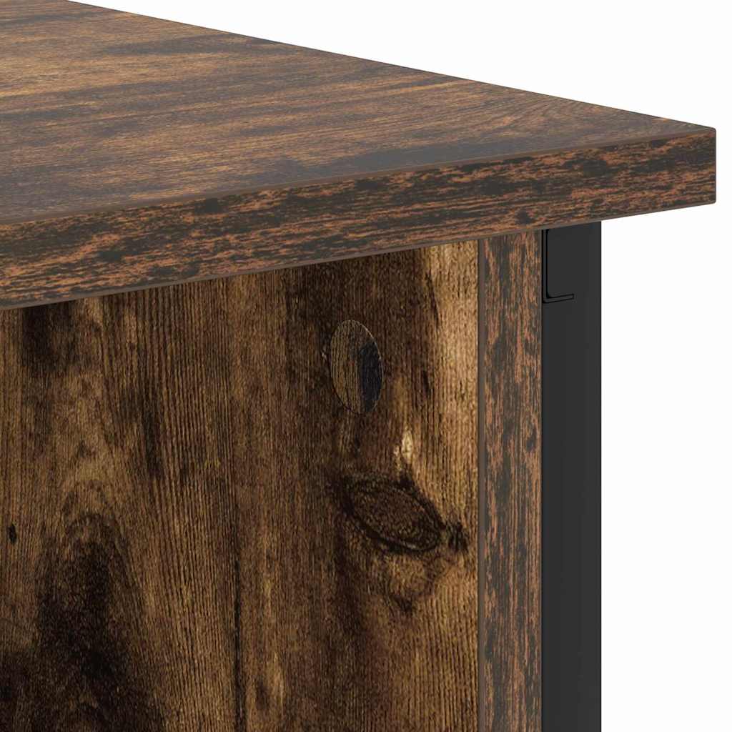Noptiera 2 pcs stejar afumat 38 x 31 x 61 cm — imaginea 10
