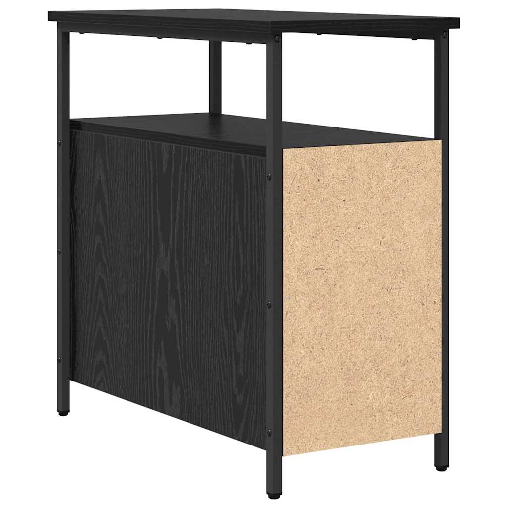 Noptiera cu sertar 2 pcs stejar negru 30 x 60 x 60 cm — imaginea 9