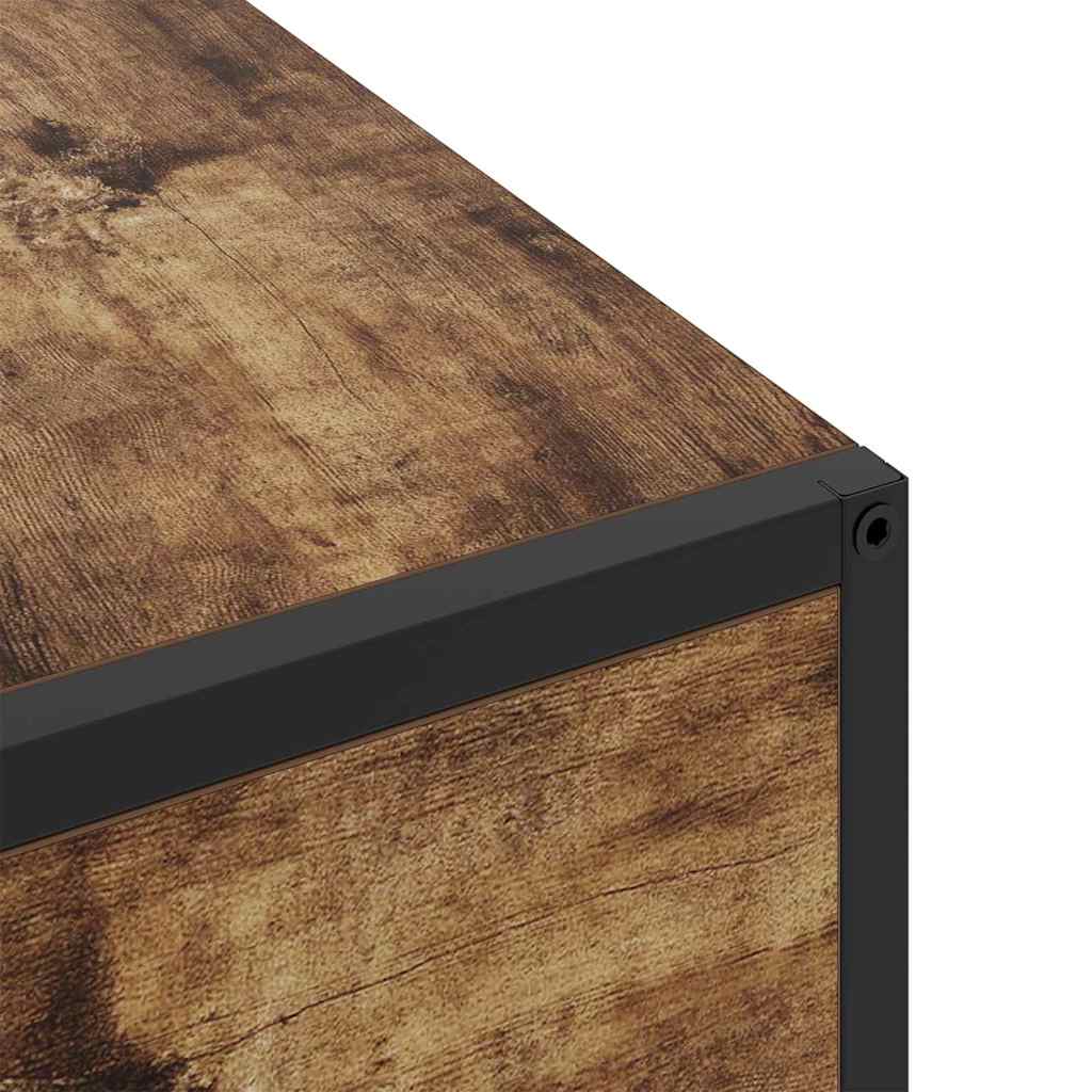 Noptiera stejar afumat 40 x 27 x 76 cm Lemn compozit — imaginea 10