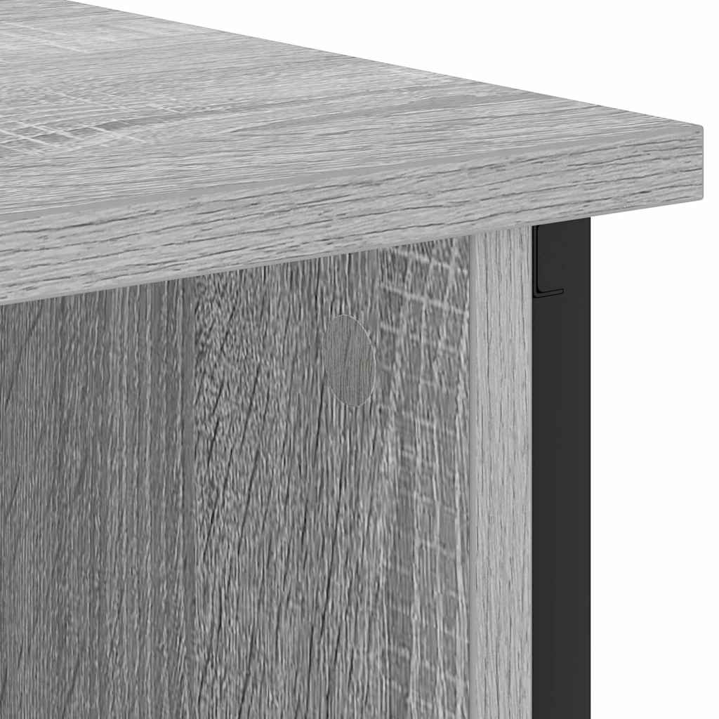 Noptiera sonoma gri 38 x 31 x 61 cm Lemn compozit — imaginea 9