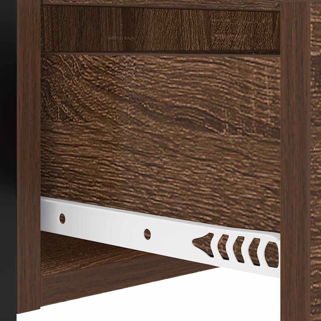 Noptiera 2 pcs stejar brun 40 x 31 x 60 cm Lemn compozit — imaginea 10