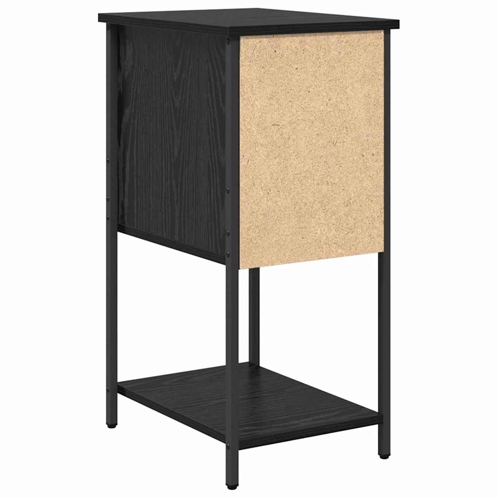 Noptiera cu sertar 2 pcs stejar negru 32 x 42 x 70 cm — imaginea 9
