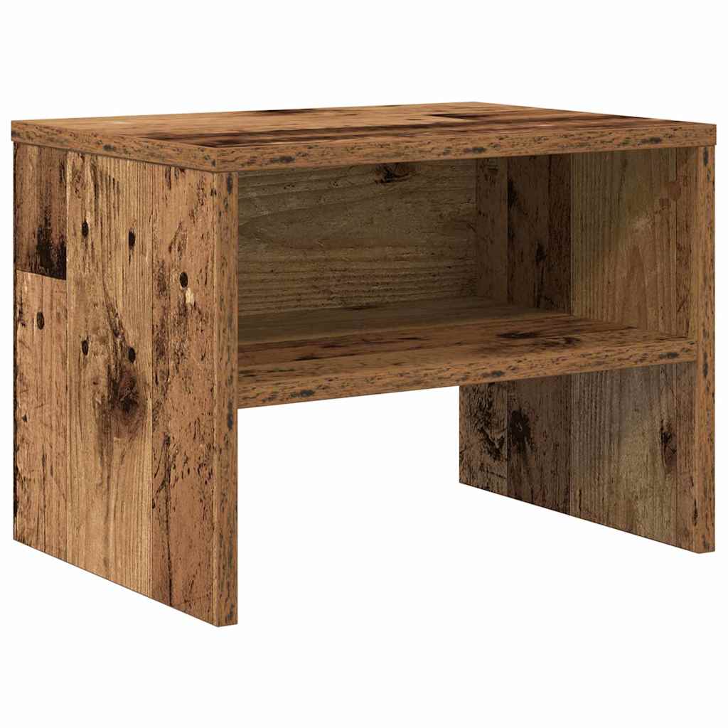 Noptiera 2 pcs Lemn vechi 40 x 30 x 30 cm Lemn compozit — imaginea 5